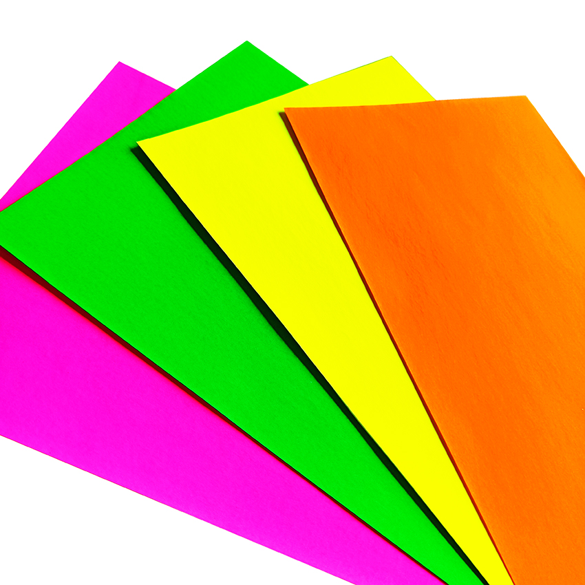 Набор цветной флуоресцентной бумаги А4