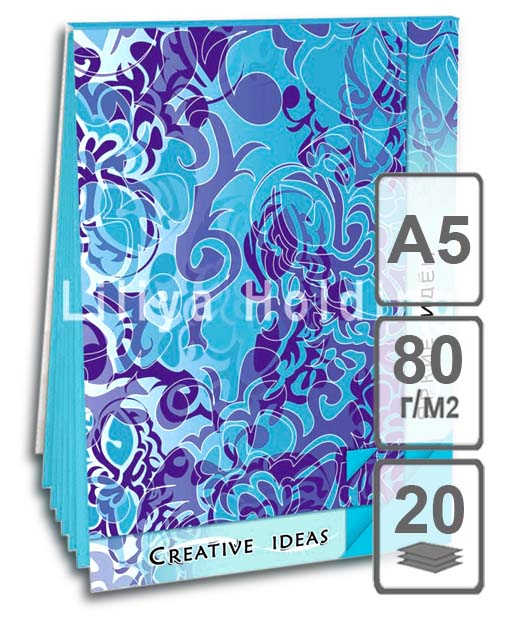 Блокнот Creative Ideas Turquoise А5